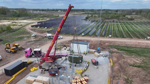 Valgamaale kerkib Baltikumi üks suurimaid akujaamu