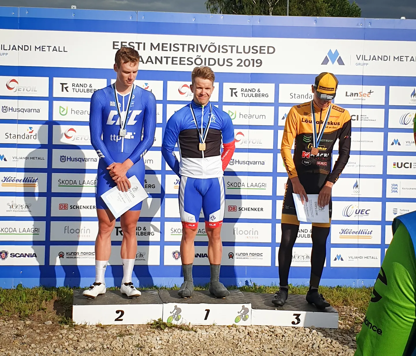 Karl Patrick Lauk poodiumi kõrgeimal astmel.