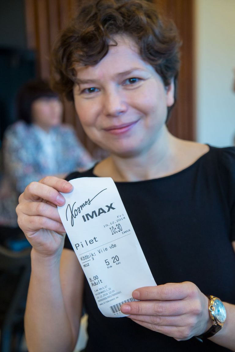Kosmos IMAX suuromanik on Tatiana Tolstaya ostis esimese kinopileti. 