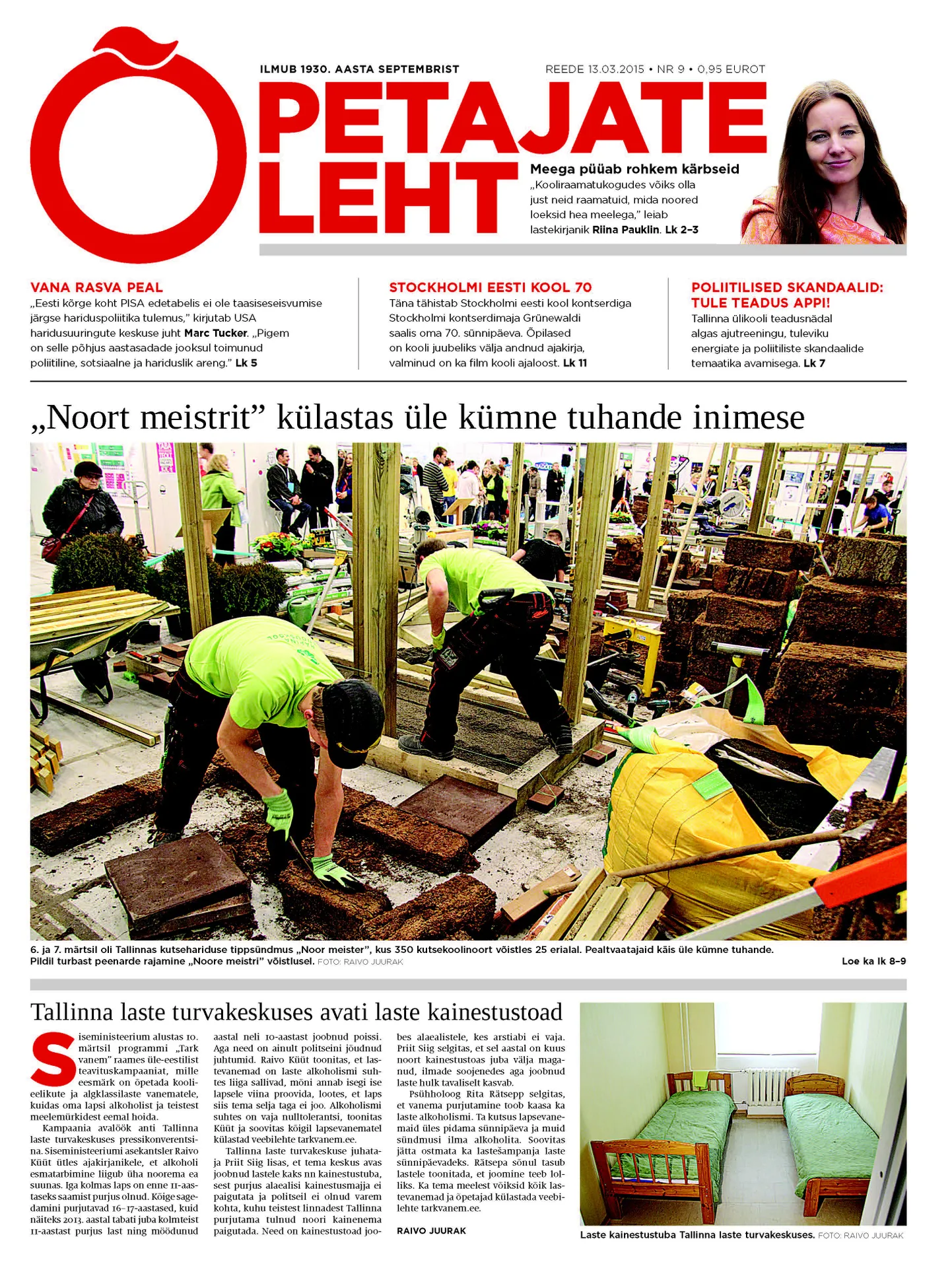 Õpetajate Leht 13. märtsil