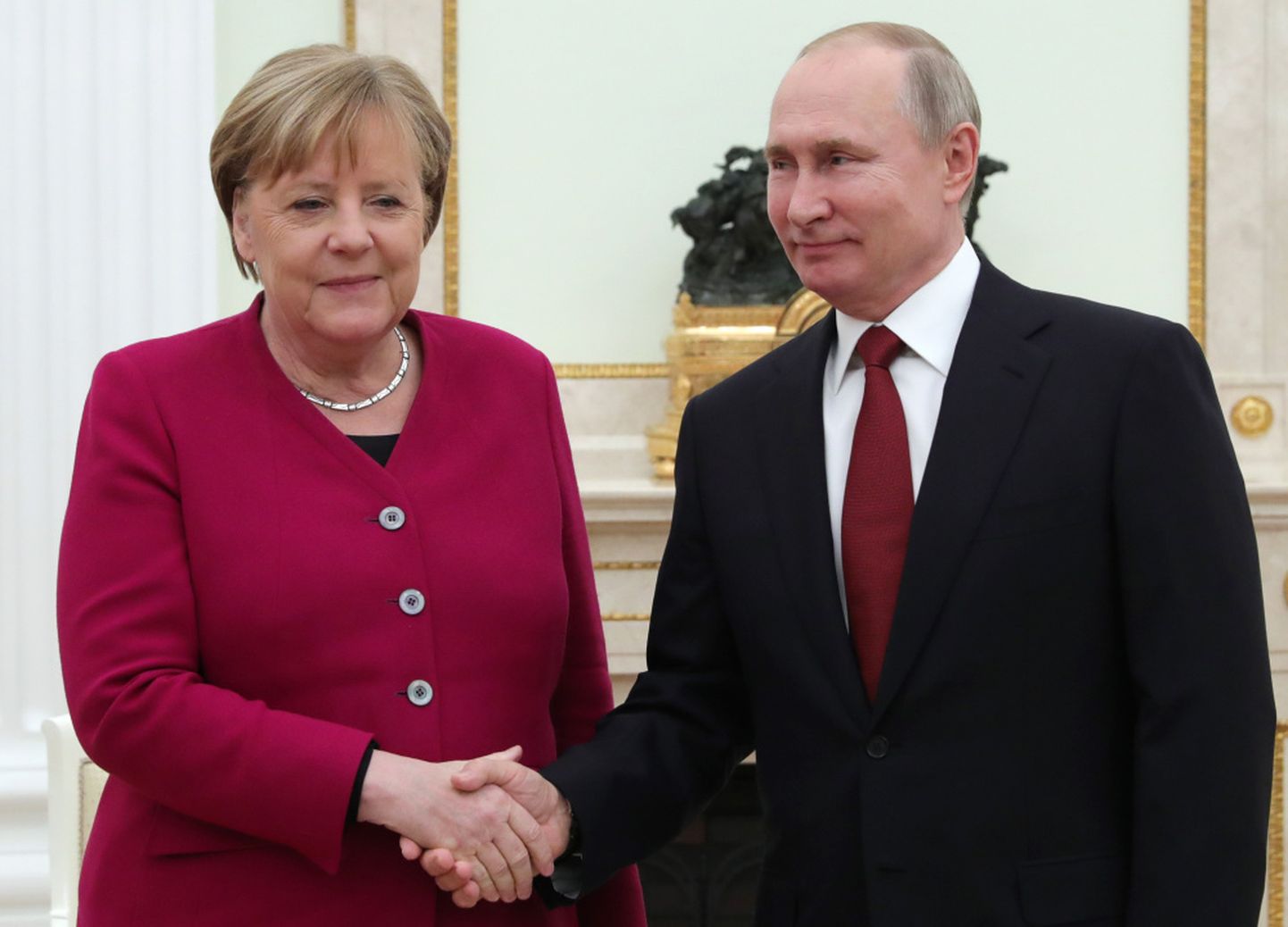 Angela Merkele un Vladimirs Putins