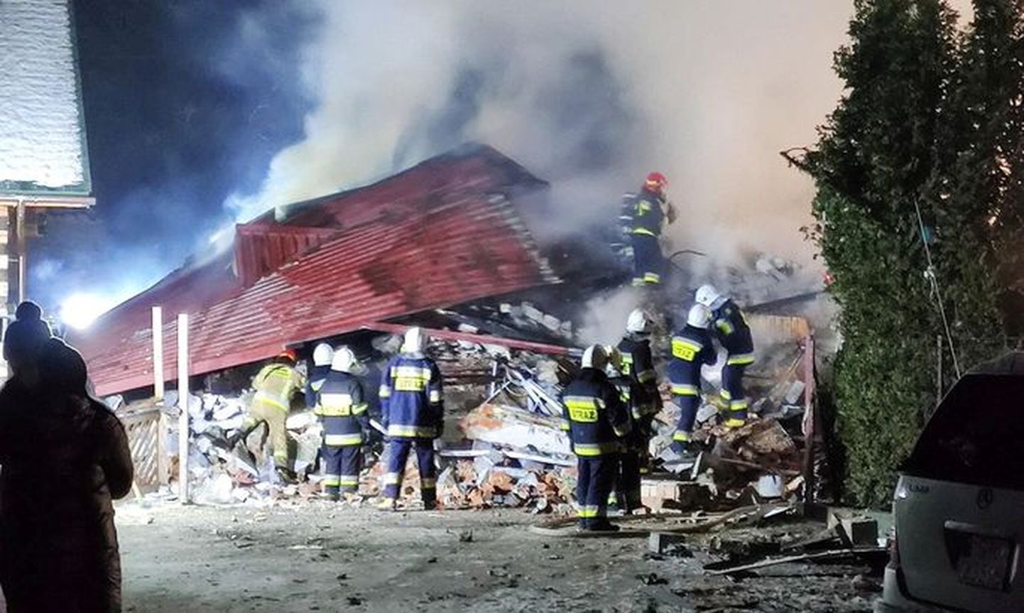 Взрыв дома в Польше