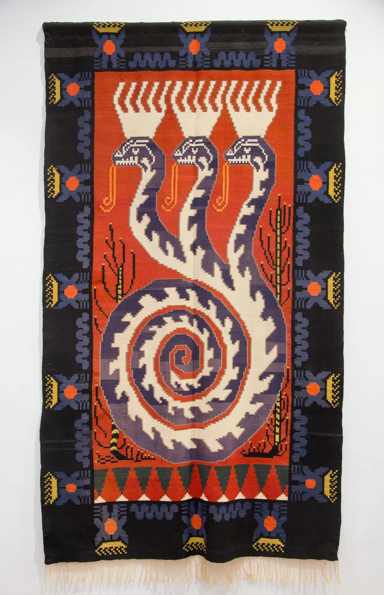 Tekstiilikunst. Oskar Kallis "Ussikuningas" 1915, ERM.