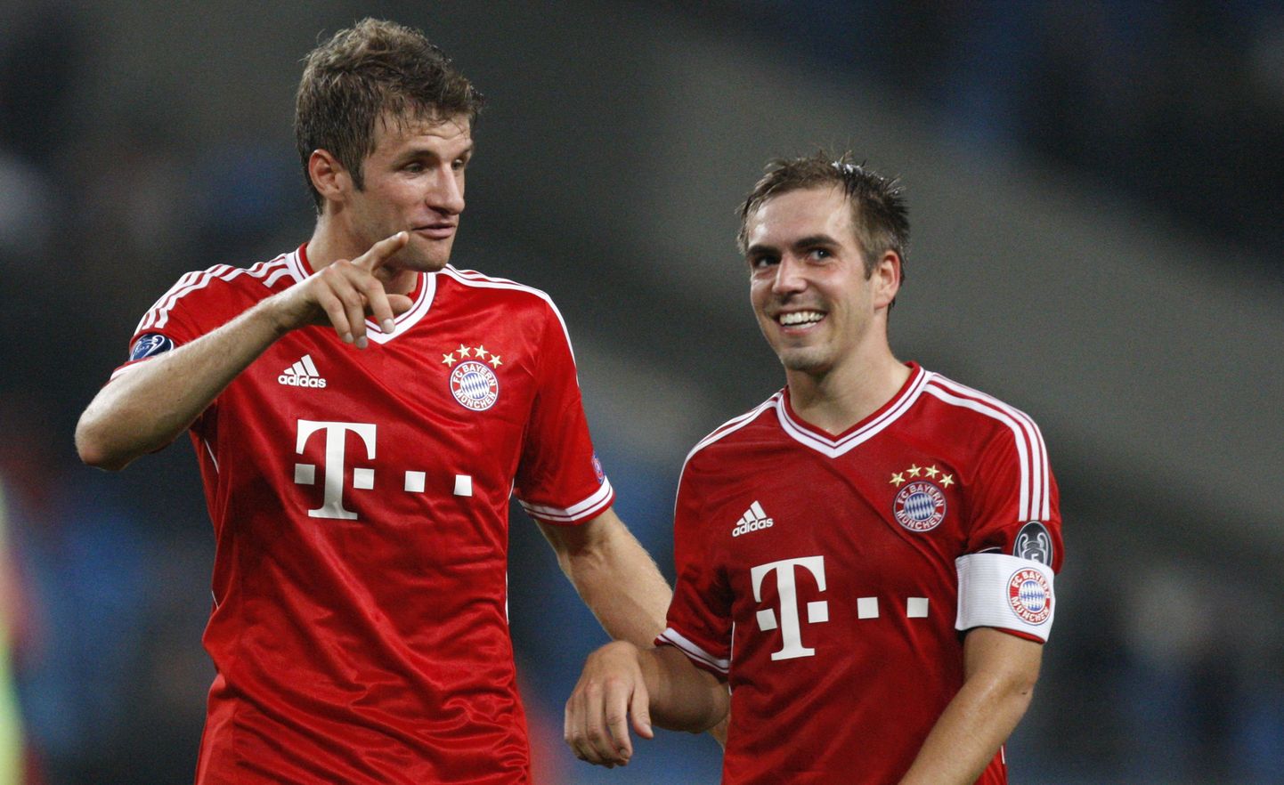 Thomas Mueller (vasakul) ja Philipp Lahm on sel hooajal saanud Bayernis täita uusi rolle.