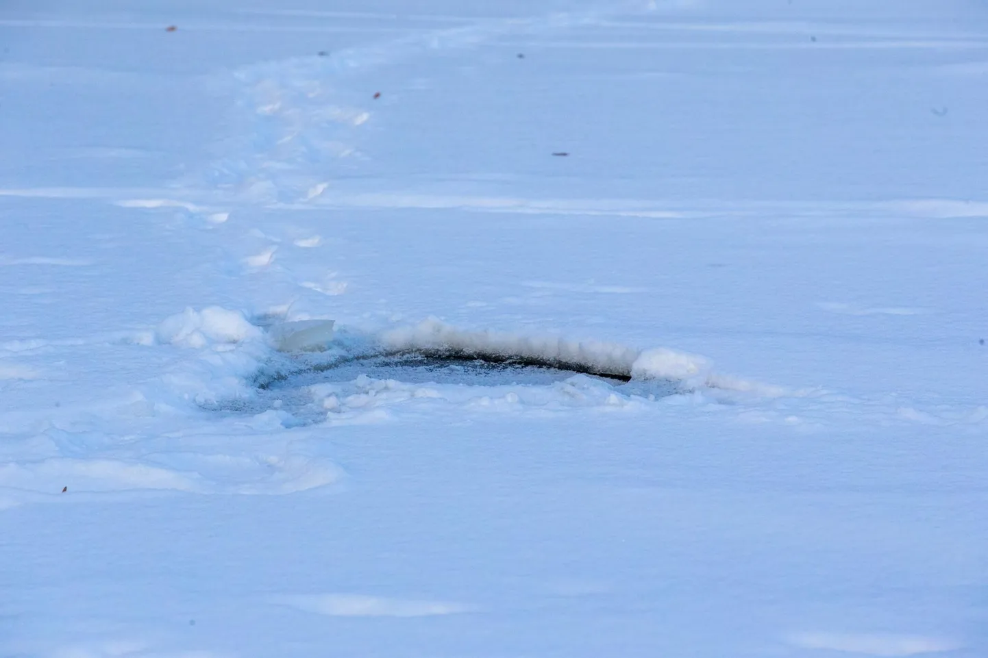 Jääauk. Pilt on illustreeriv.