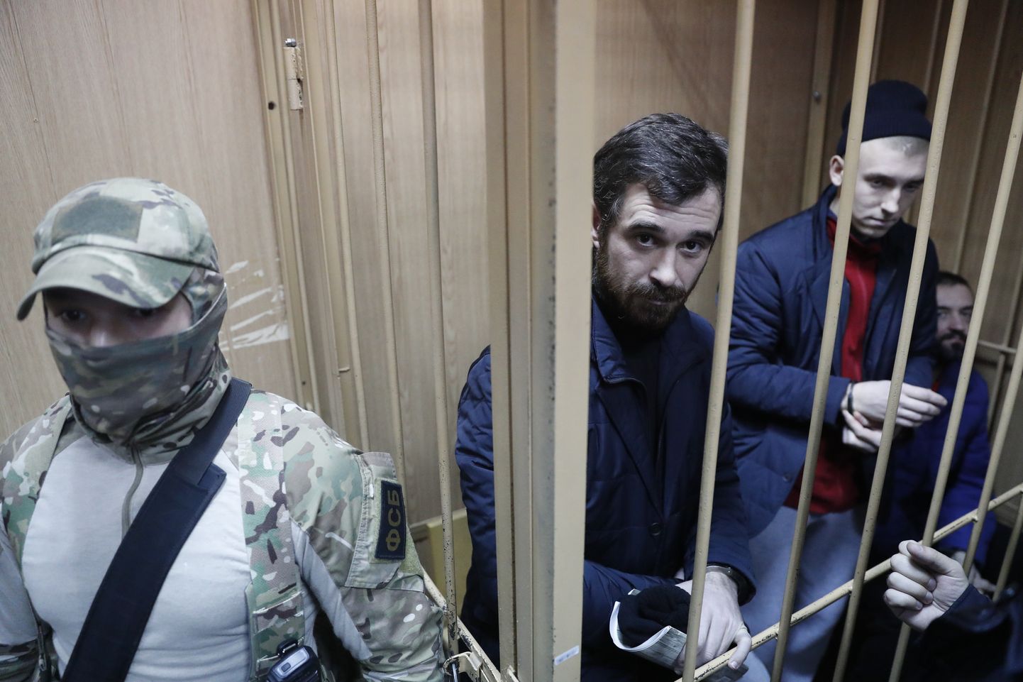 Украинские моряки в российском суде, 15 января 2019 года