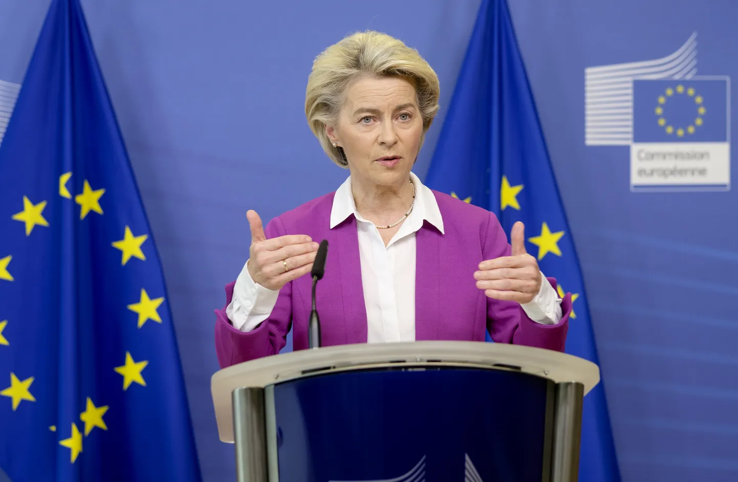 Euroopa Komisjoni president Ursula von der Leyen.