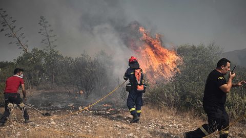 Греция подняла уровень угрозы ландшафтных пожаров до самого высокого