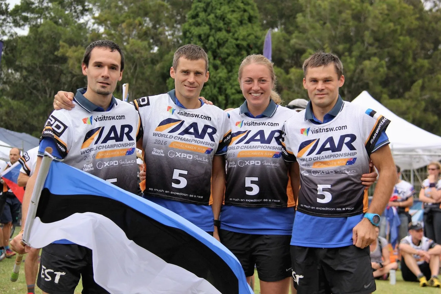 Estonian ACE Adventure Team seiklusspordi MMil Austaarlias. Vasakult Timmo Tammemäe, Silver Eensaar, Mariann Sulg ja Rain Eensaar.