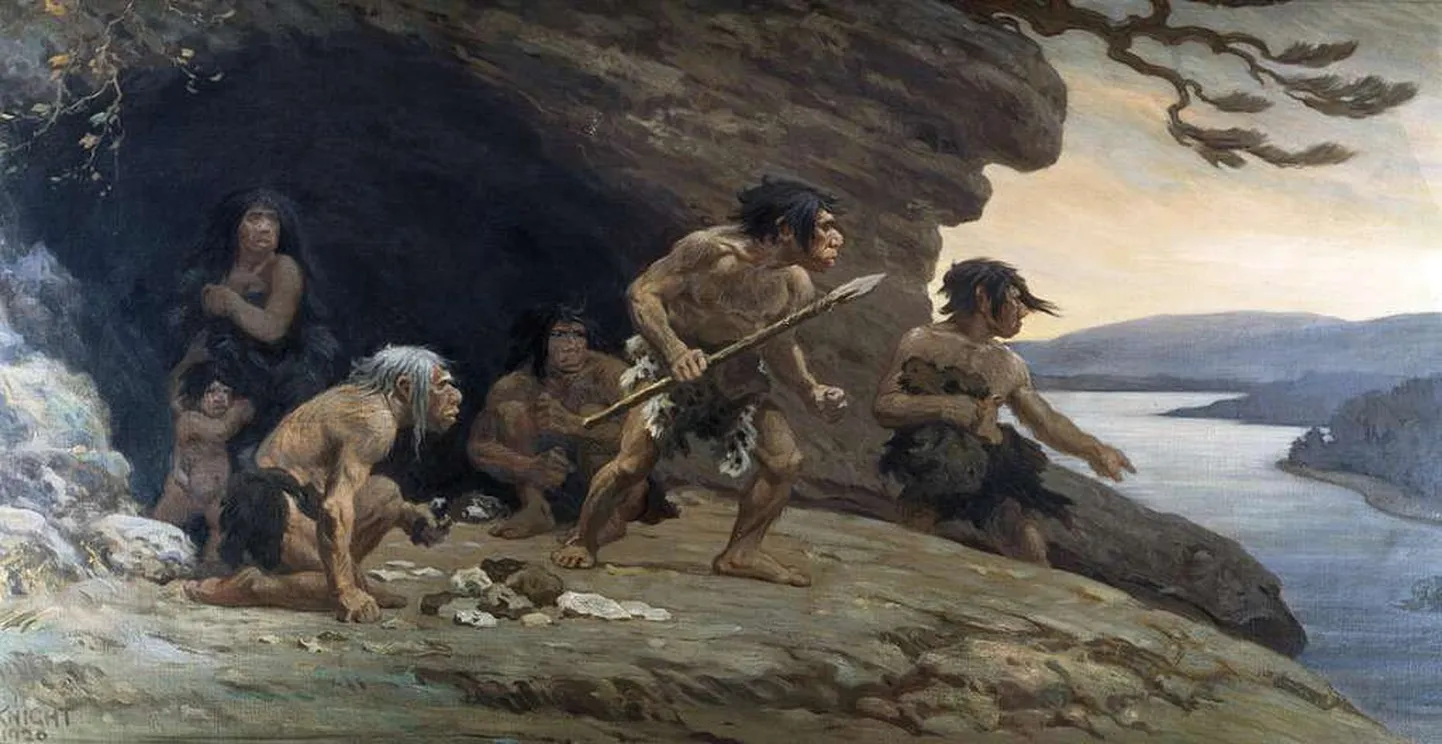 Neandertallased olid Euroopas ammu enne meid, kuid miks nüüdisaegne inimene nad välja tõrjus? Teadlased uurisid Euroopa põlisasuka aju ja tegid mõned olulised järeldused. Illustratsioon neandertallastest on pärit 1920. aastast.