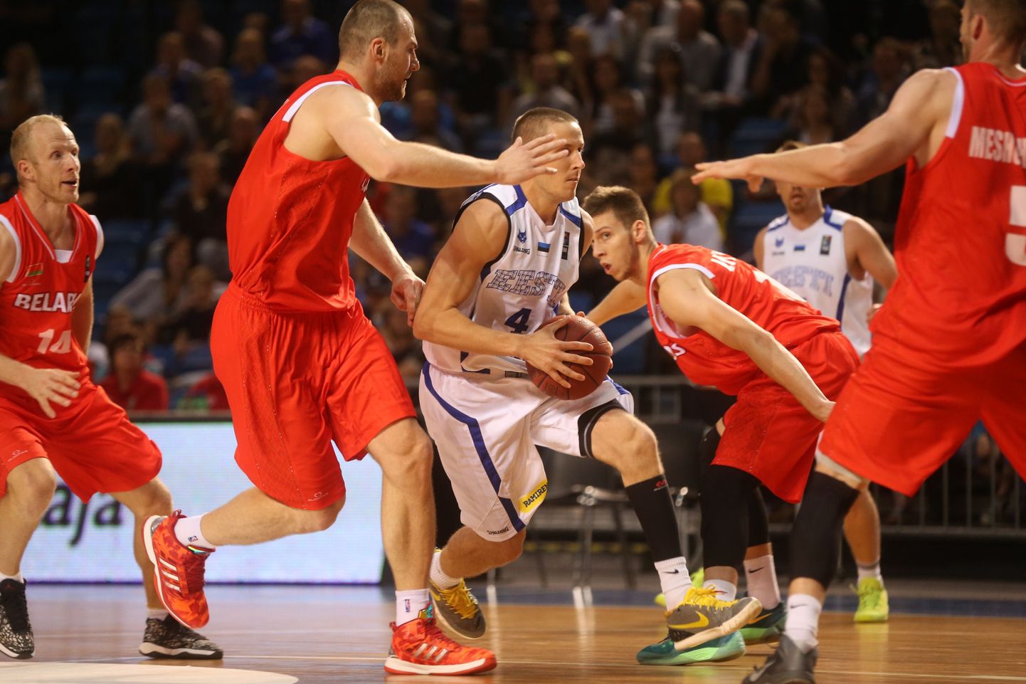 Eesti korvpallikoondis võõrustab Valgevene meeskonda