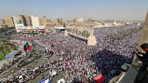 VIDEO ⟩ Araabiamaades toimusid palestiinlaste toetuseks hiiglaslikud meeleavaldused