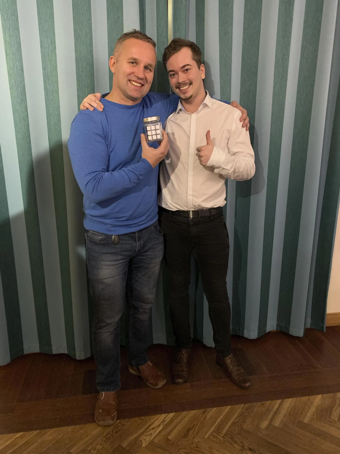 Arno Kütt, Richard Samarüütel ja väärtuslik Rubiku kuubik.