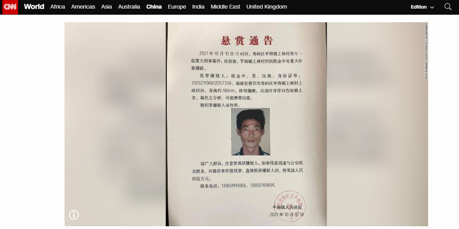Hiina rahvale läks mõrvas süüdistatava külamehe lugu südamesse.