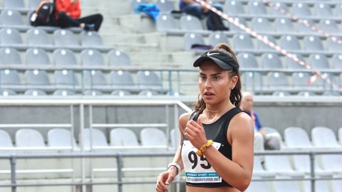 Эстонская спортсменка заняла первое место на дистанции 10 км на соревнованиях по спортивной ходьбе