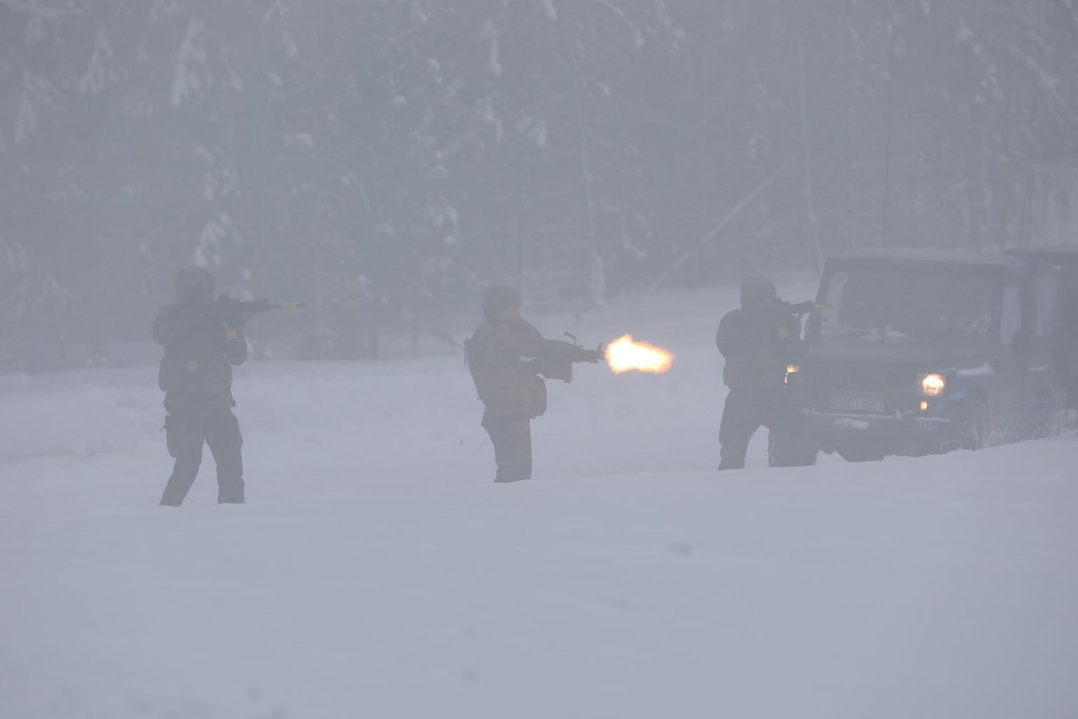 Talvelaagri kohtumislahingud panid kaitseväelaste talvise sõjapidamise oskused proovile.