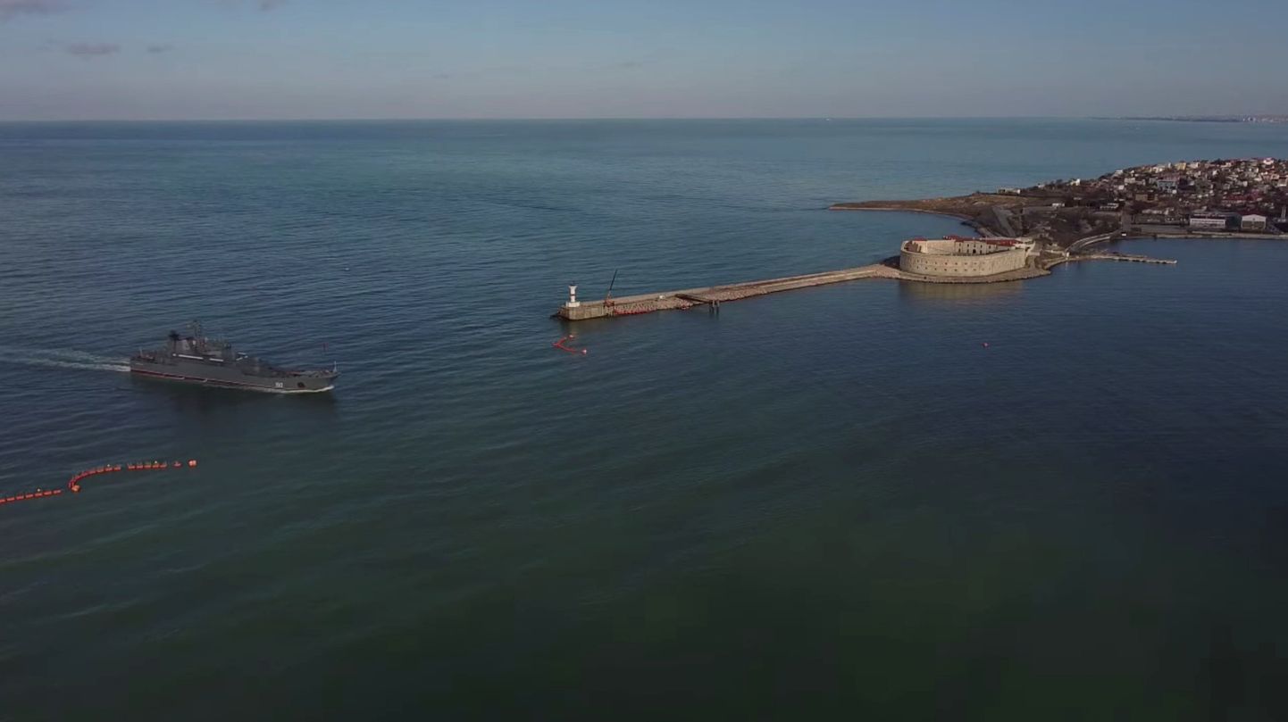 Venemaa kontrolli all olev Krimm ja sadamalinn Sevastopol Musta mere ääres