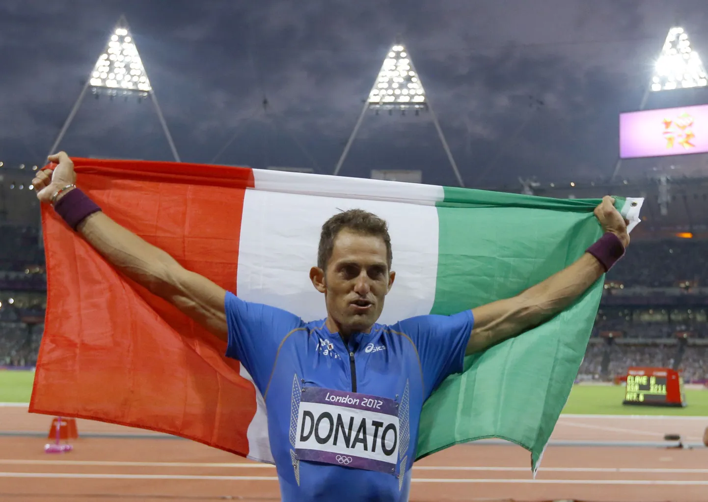 Fabrizio Donato pärast Londoni olümpial saavutatud kolmandat kohta