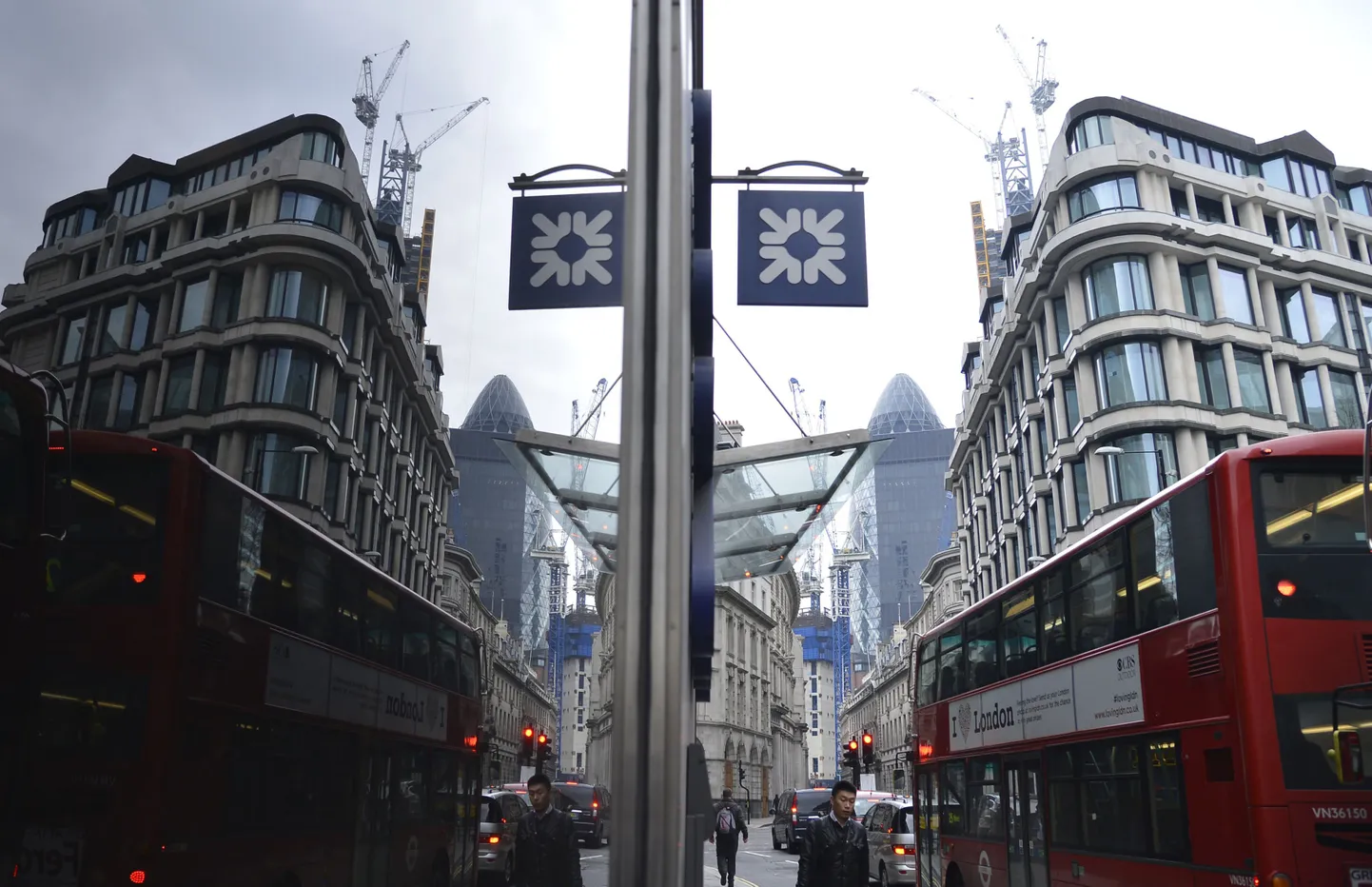 Royal Bank of Scotlandi kontor Londoni Citys.