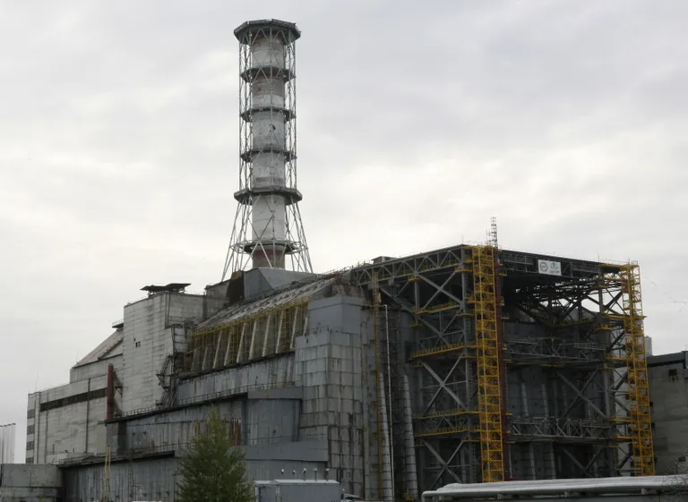 Tšornobõli tuumajaama neljanda ploki reaktor, mis 31 aastat tagasi plahvatas ja mis on nüüd kaetud sarkofaagiga