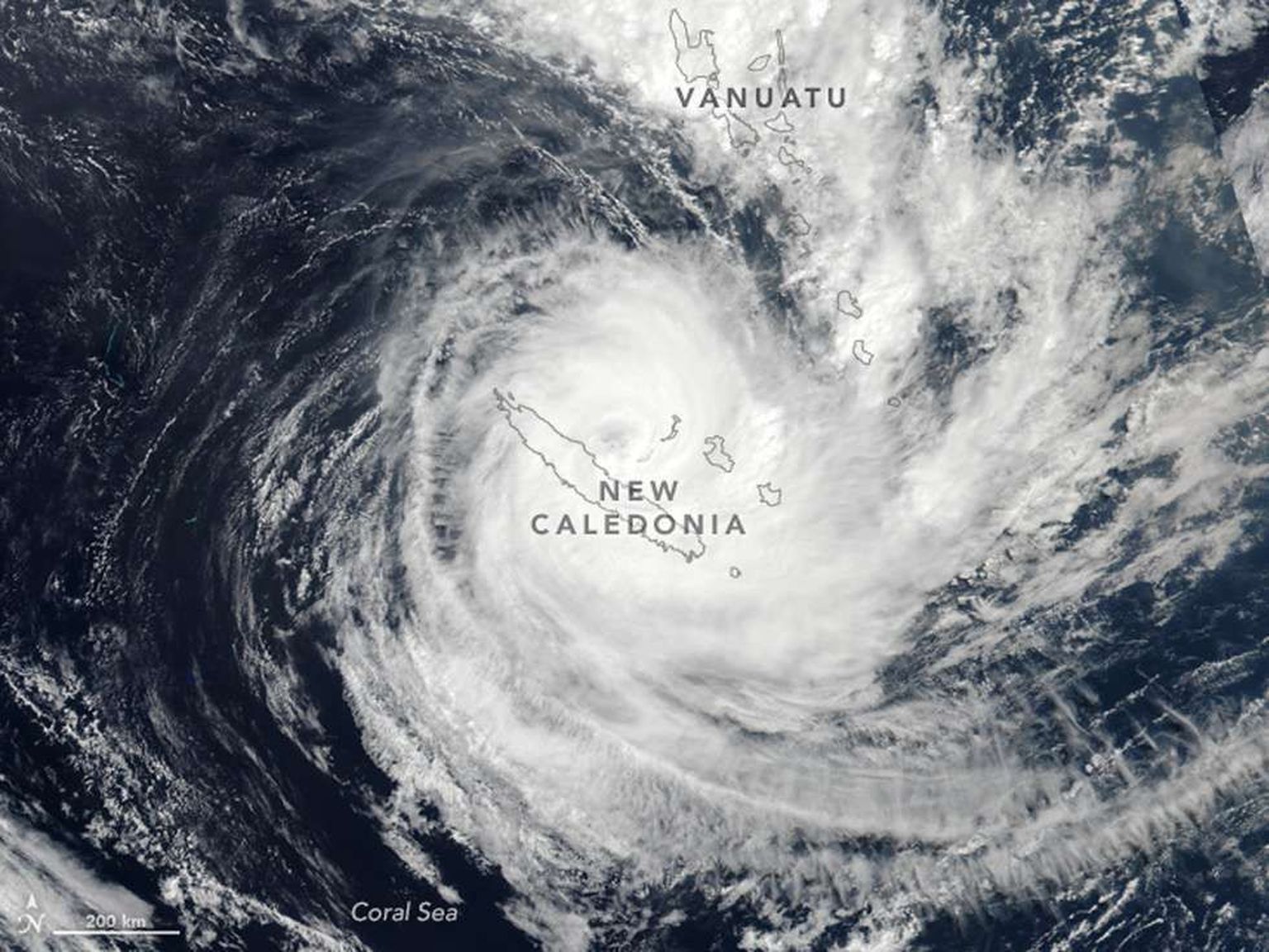 Troopiline torm Cook NASA fotol