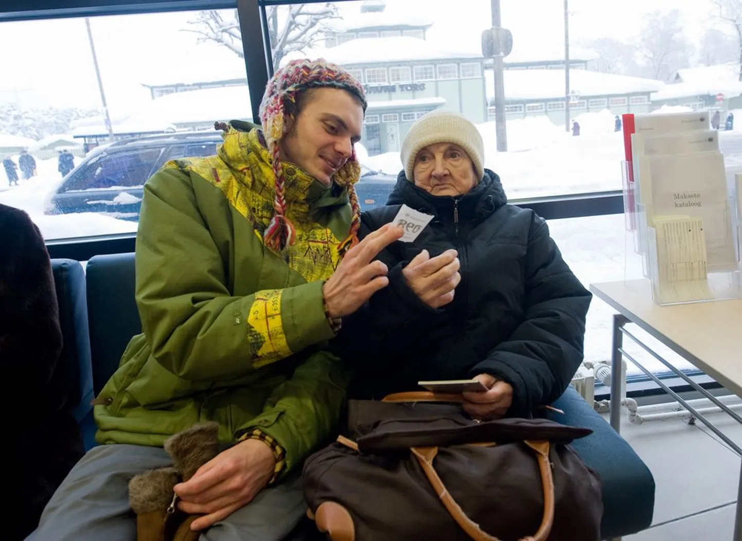 Svetlana Martšuk oli pensioni järele tulnud koos lapselapse Aleksei Kyveliga.