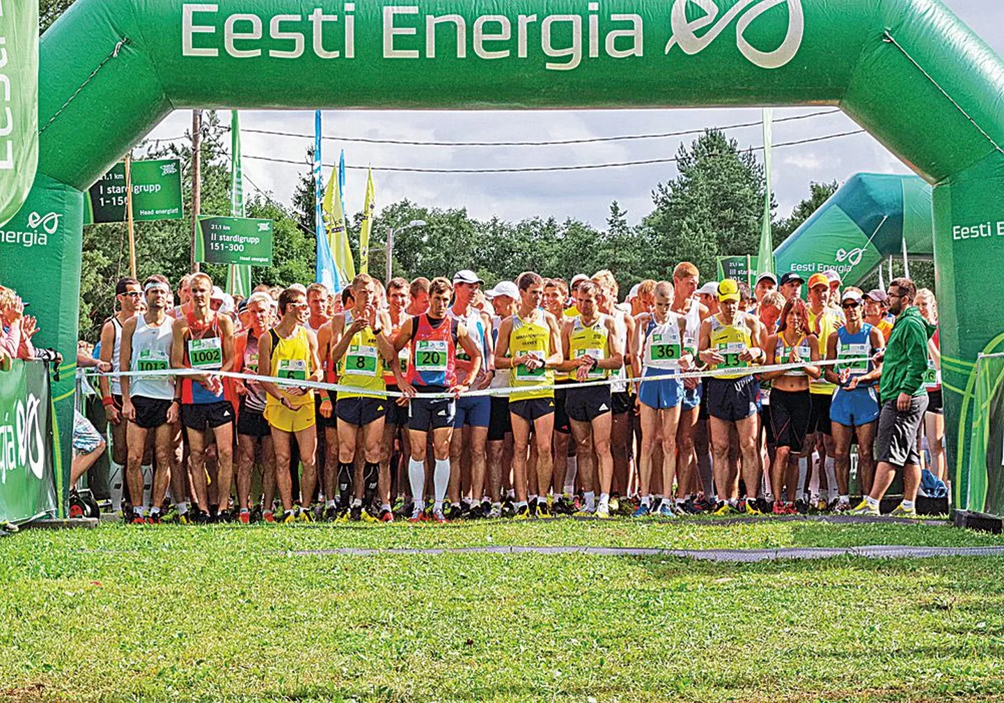Eesti Energia suvepäevade raames toimuval Energiajooksul osaleb ka hulk 
ettevõtte töötajaid.