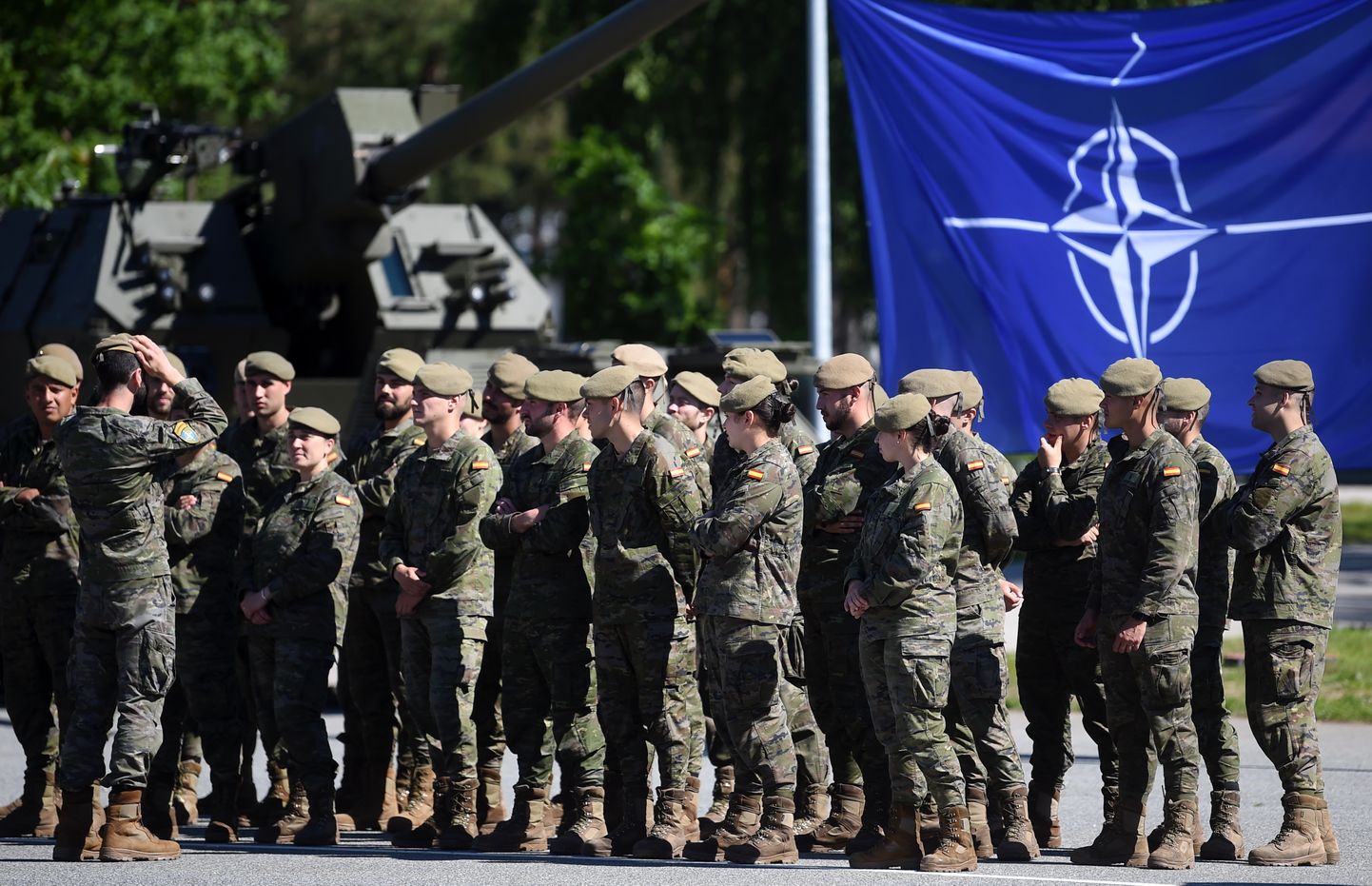 NATO paplašinātās klātbūtnes kaujas grupa Latvijā. Ilustratīvs attēls.