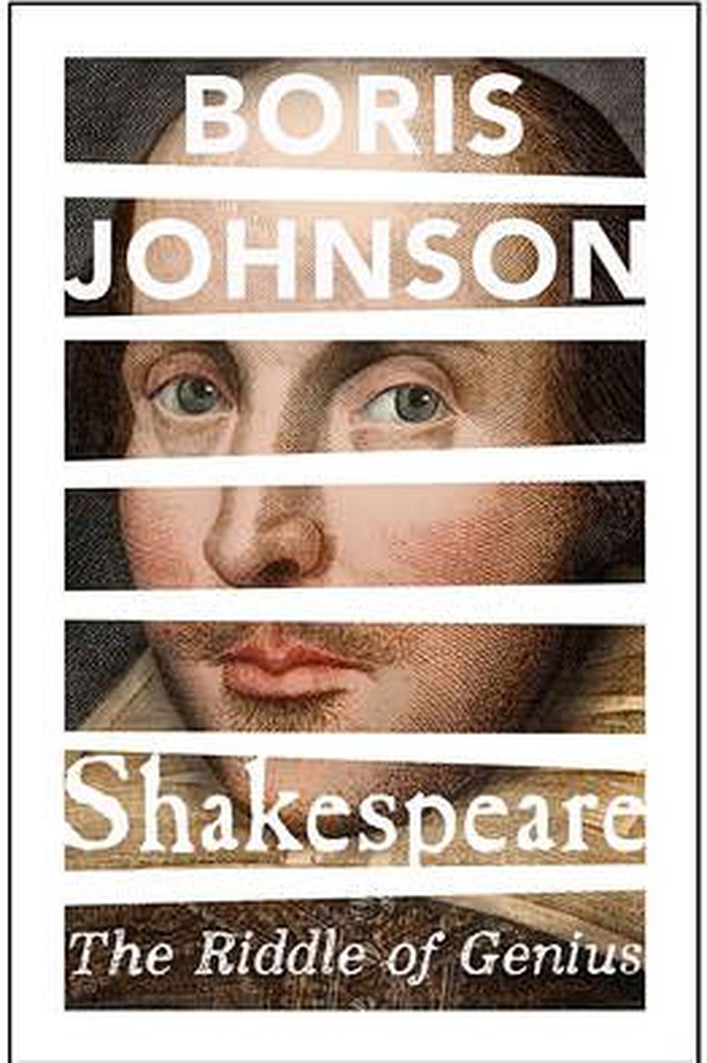 Boris Johnsoni poolt plaanitud raamatu «Shakespeare: The Riddle of Genius» esikaas.