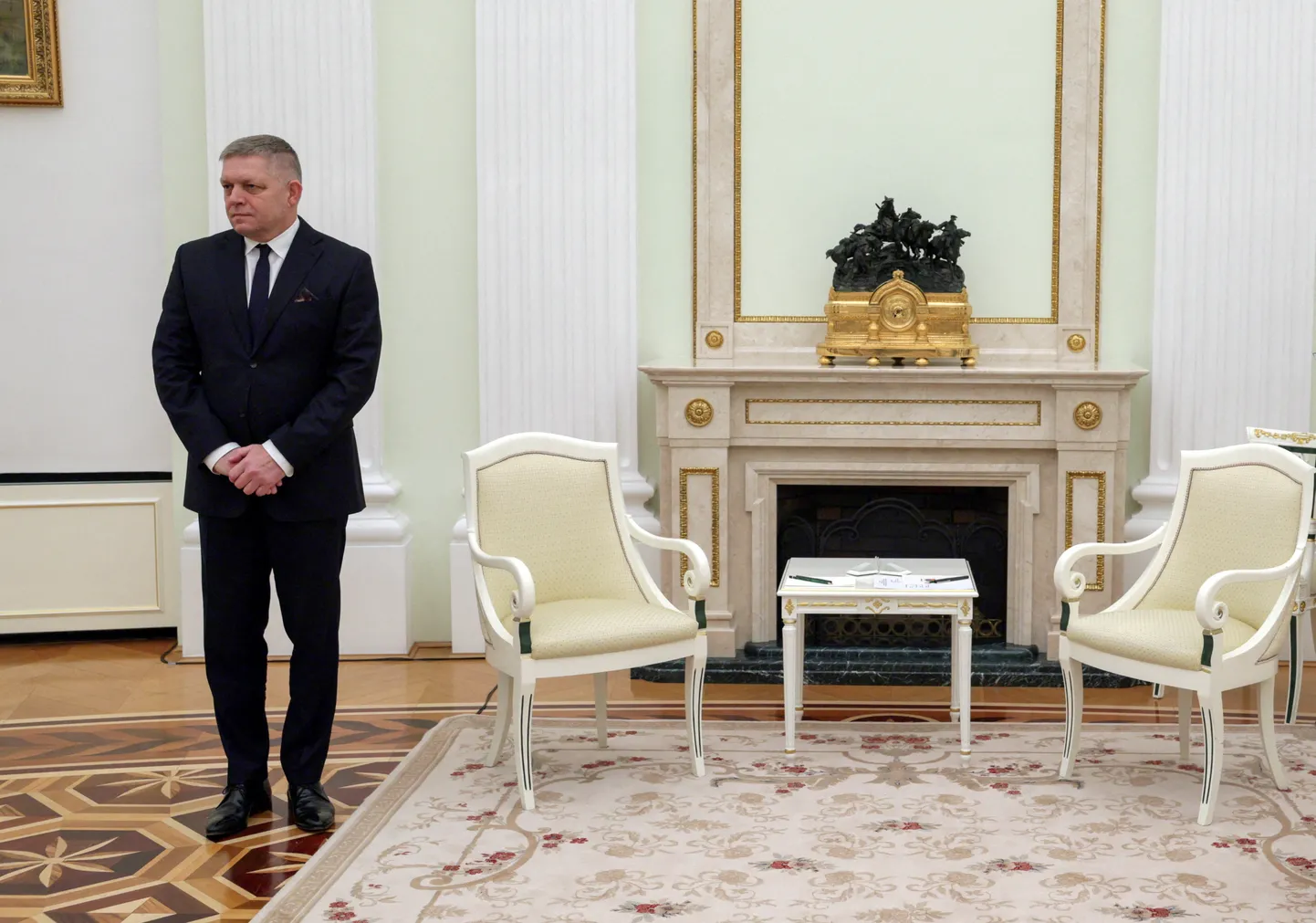 Slovakkia peaminister Robert Fico osalemas Venemaa presidendi Vladimir Putiniga kohtumisel Moskvas, Venemaal, 22. detsembril 2024.