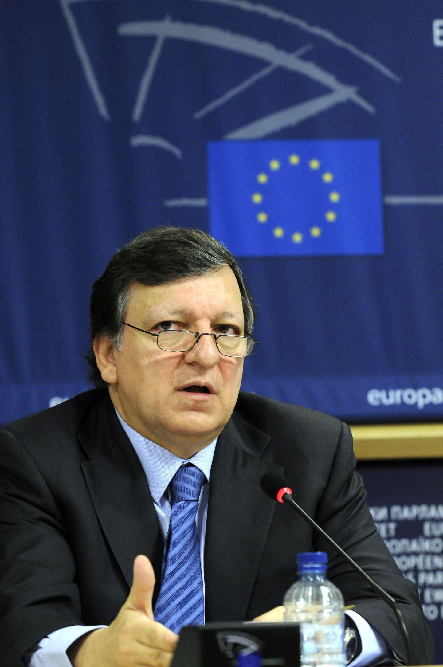 Euroopa Komisjoni president Jose Manuel Barroso pressikonverentsil ELi 2014-2020. aastate eelarveplaane tutvustamas.