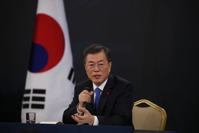 Lõuna-Korea president Moon Jae-in.