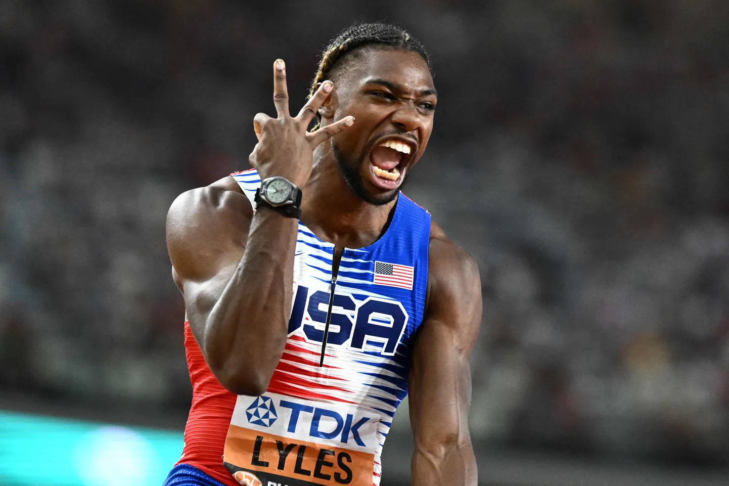 Noah Lyles võitis Budapestis kolm kulda.