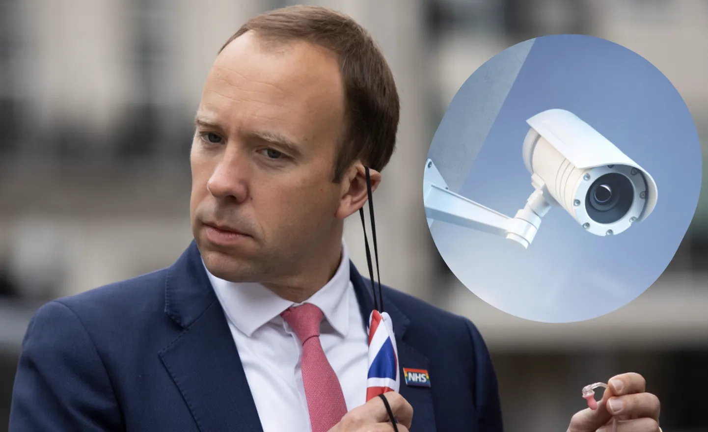 Eelmisel nädalal lahvatas skandaal, kui Briti tervishoiuminister Matt Hancock jäi kaamerasilma ette kolleegiga suudeldes. Pilt kaamerast on illustreeriv.