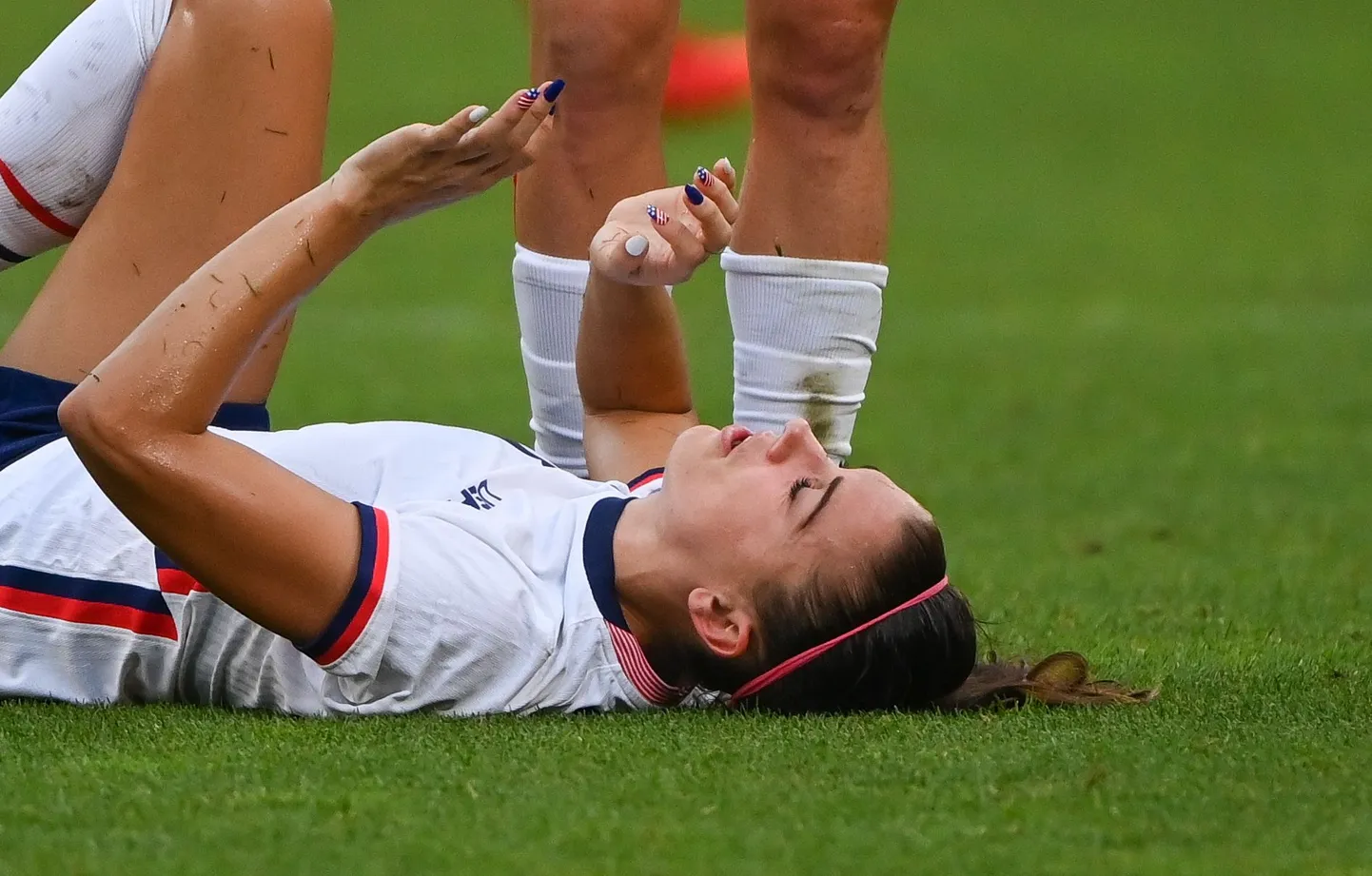 Pettunud ameeriklanna Alex Morgan.