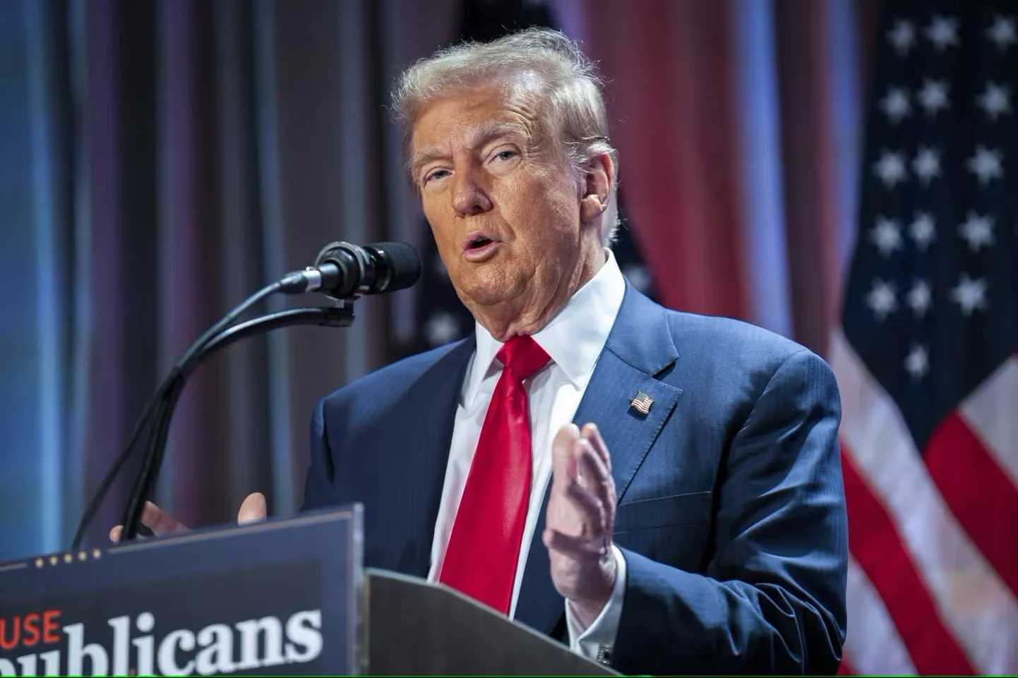 USA ametisse astuv president Donald Trump kohtumas 13. novembril Washingtonis vabariiklastest kongresmenidega.