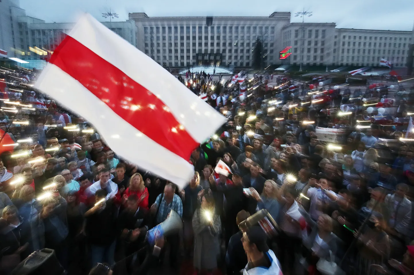 Митинг оппозиции в Минске 19 августа