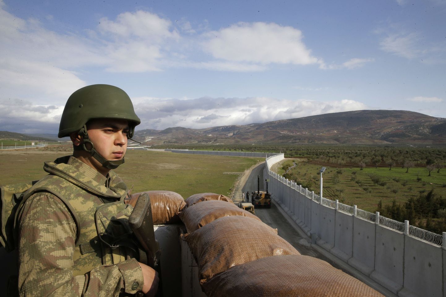 Türgi sõdur Süüria piirialal.
