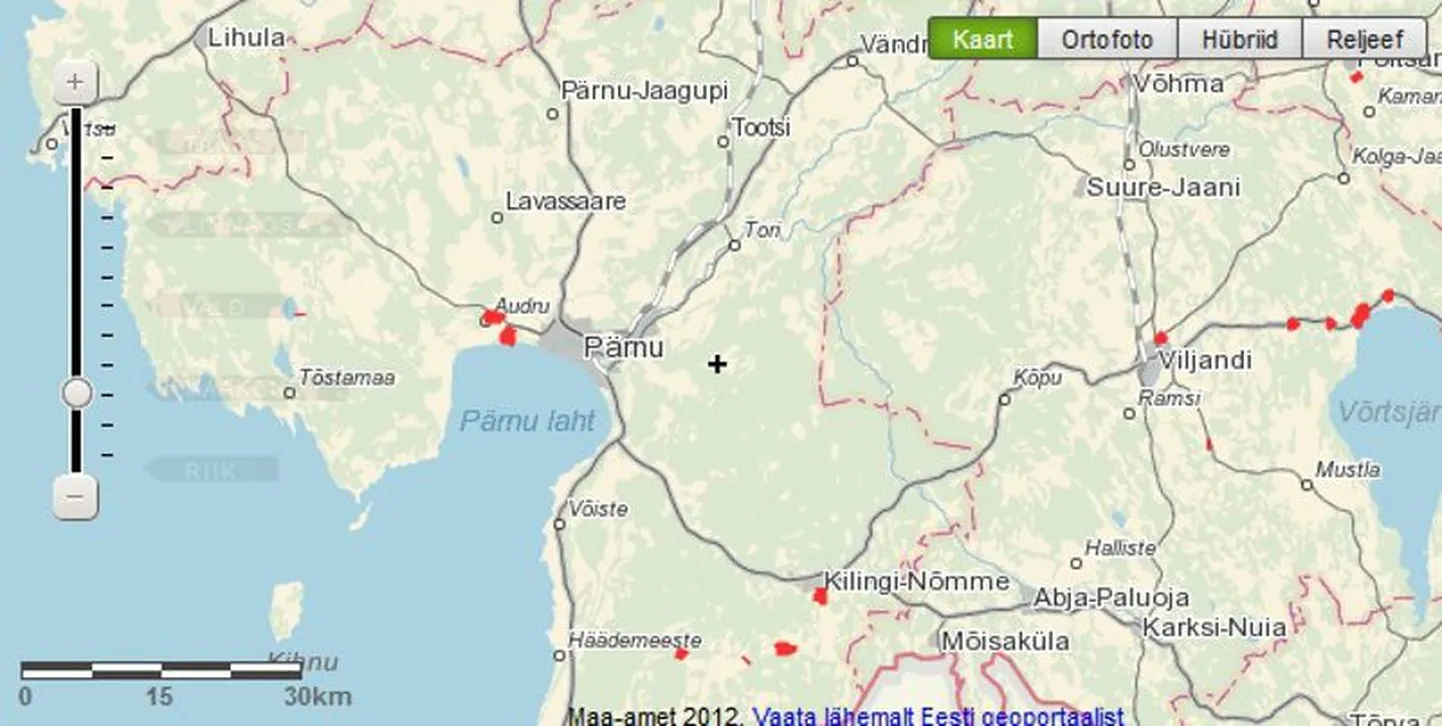 Pärunmaal on konnade rändamise teed  Audru vallas Audrus ja Papsaare lähistel, Saarde vallas Pihke, Viisireiu, Kalita ja Saarde külas ning Tõstamaa vallas Männikuste külas. Rändeteed on kaardil märgitud punasega.