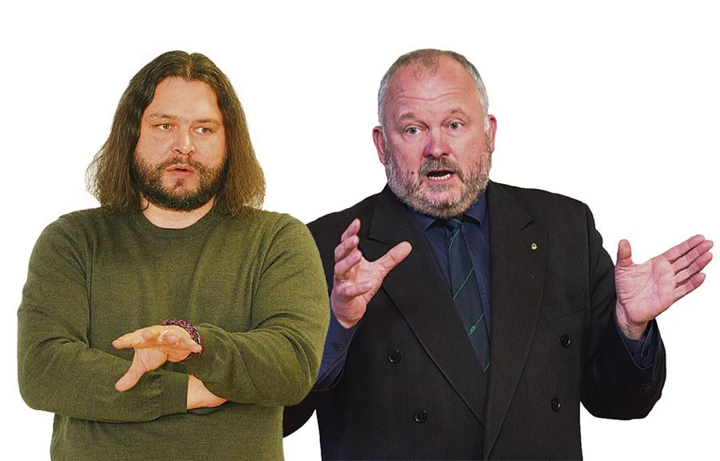 Anzori Barkalaja (vasakul) ja Kalevi Kaur