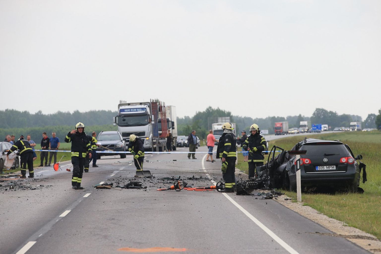Mullu oli üks raskeimaid avariisid Valga–Tartu maanteel Nõo lähistel. Volkswageni ja reka laupkokkupõrkes hukkus 19-aastane noormees.
