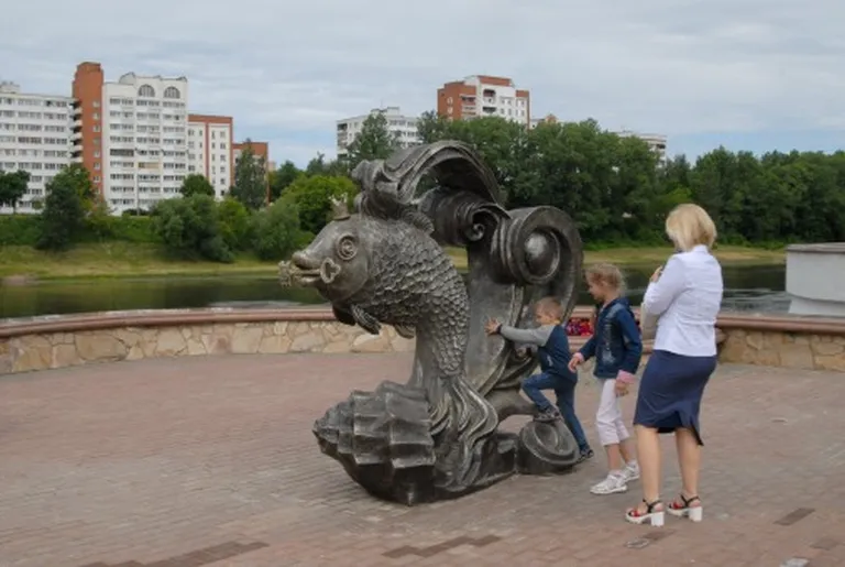 "Золотая рыбка" на берегу Двины