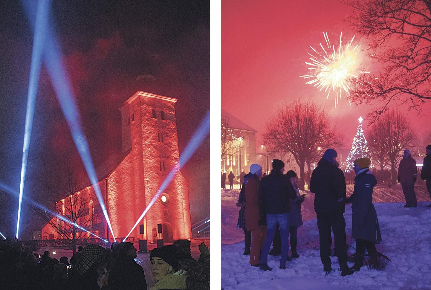 Möödunud aastal tähistati Viljandis aasta vahetumist traditsioonilise ilutulestiku asemel valgus- ja heliinstallatsiooniga «Wiljandi wirwalised». Kui ühel pool vaadati valgus-show’d, siis teisel pool, Vabaduse platsil, lasti omaalgatuslikult rakette.