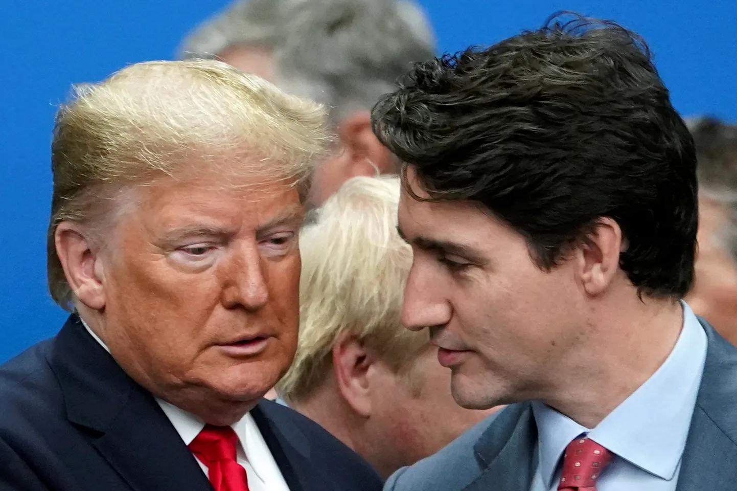 Donald Trump (vasakul) ja Justin Trudeau.