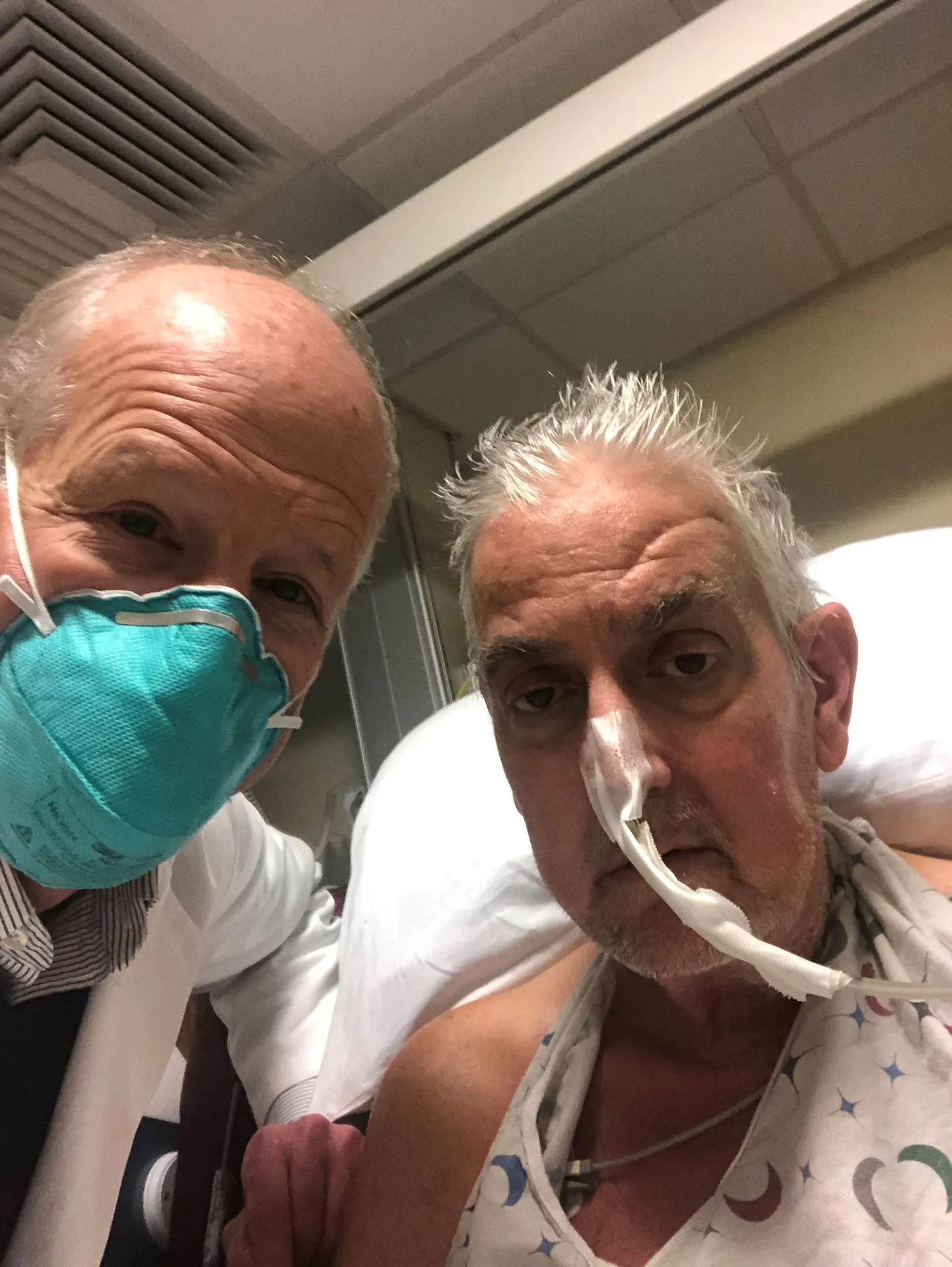 Dr. Bartley Griffith ja patsient David Bennett