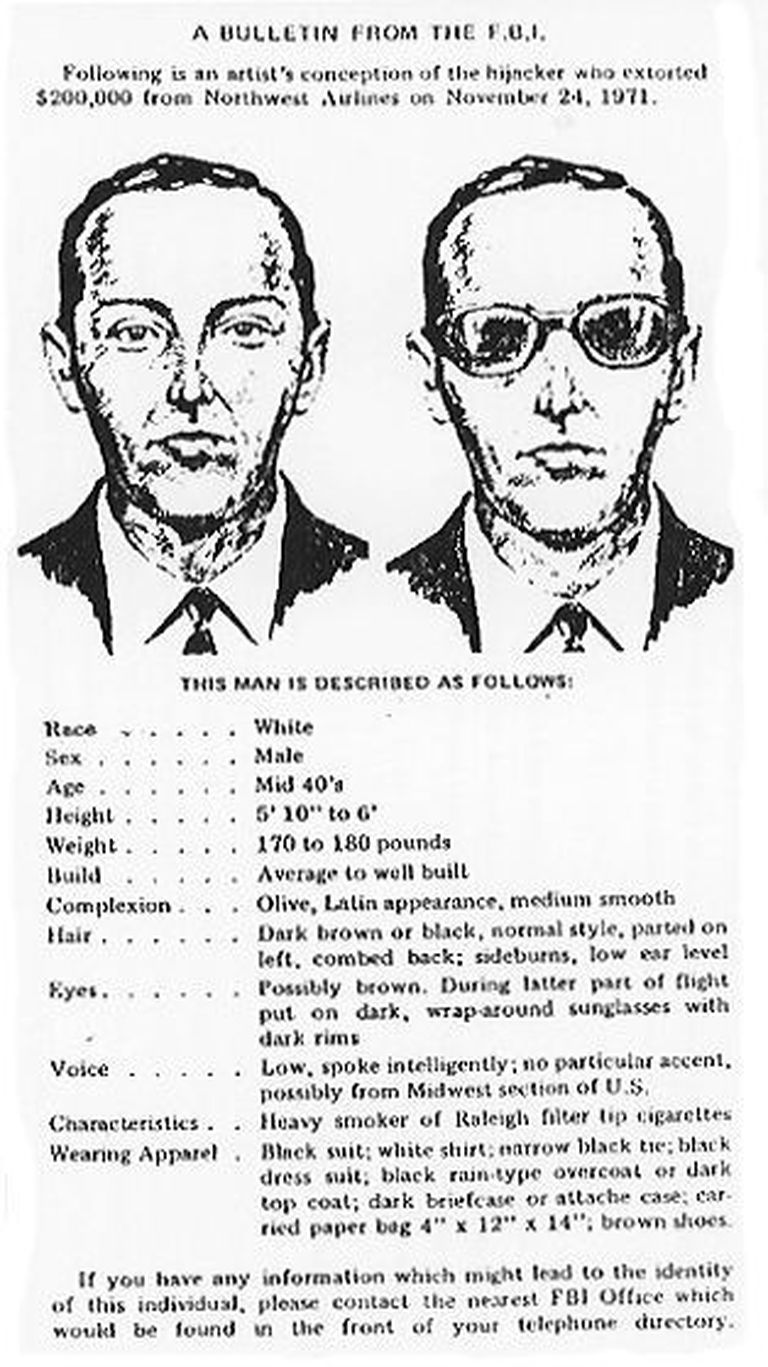 FBI 1971. aasta teade D.B. Cooperi kohta