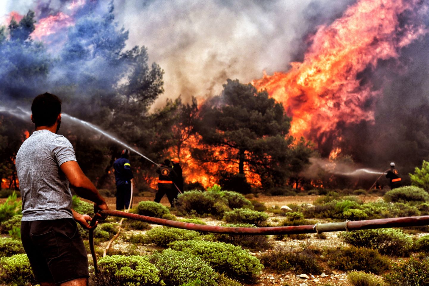 Пожар  Греции
