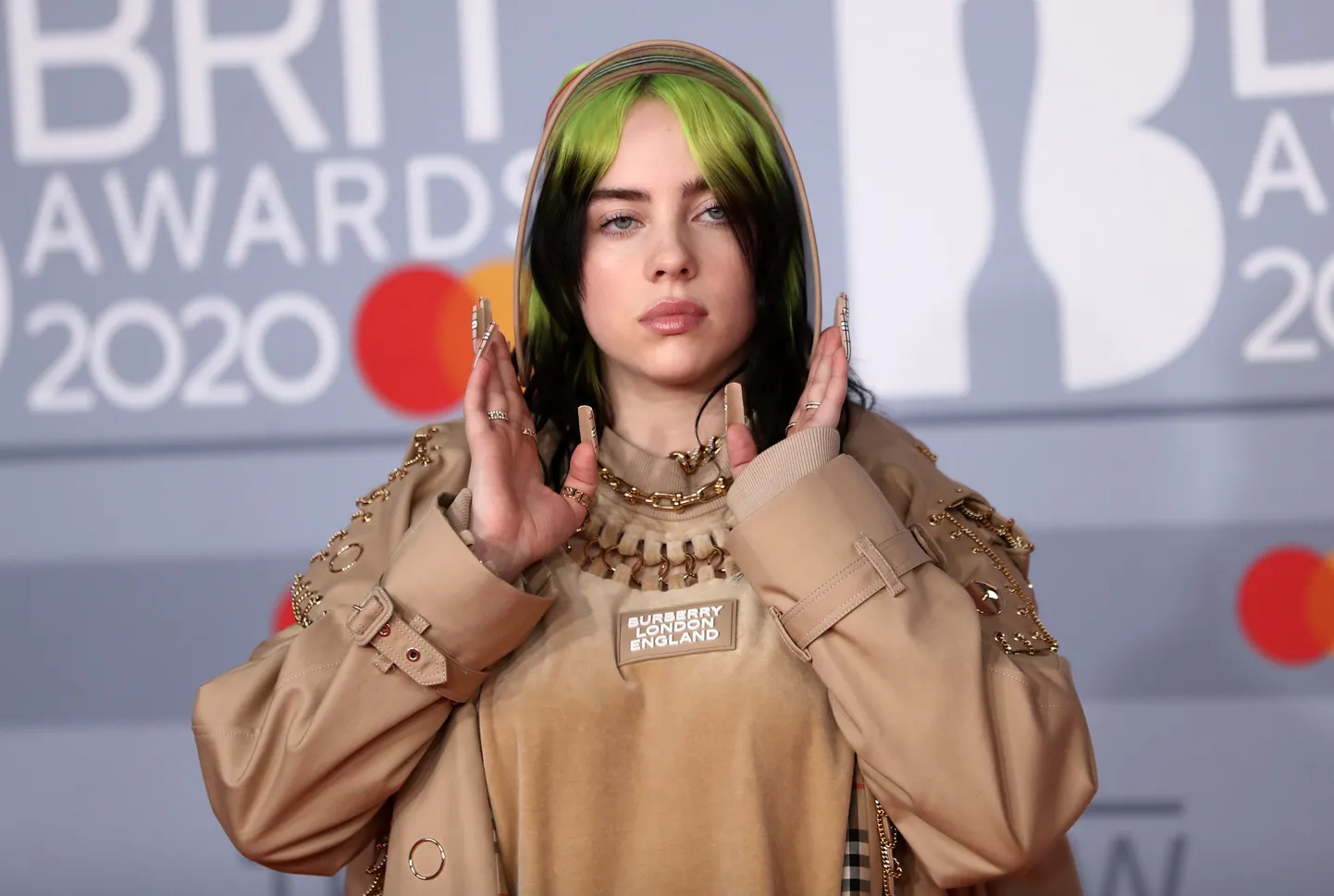 Billie Eilish Brit Awardsil 18. veebruaril 2020 Londonis