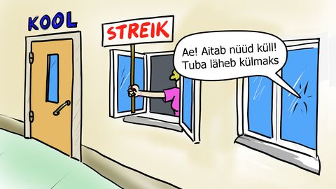 NÄDALA KARIKATUUR ⟩ Õpetajate streik