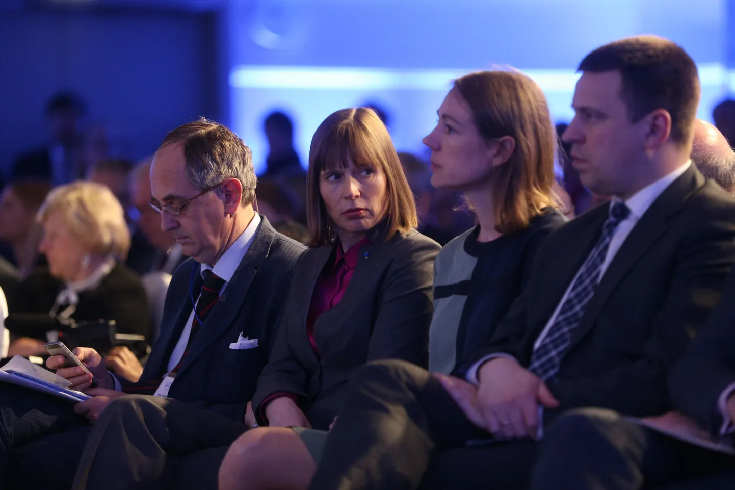 Edward Lucas, Kersti Kaljulaid, Merle Maigre, Jüri Ratas.